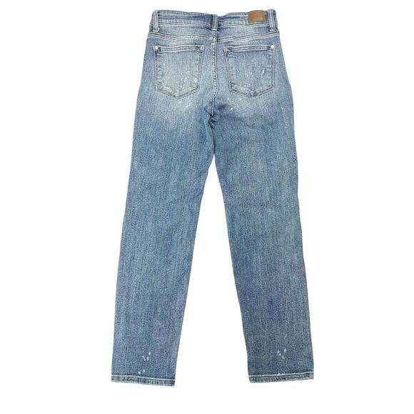 Judy Blue Boyfriend Fit Jeans Splatter Distressed Stretch Women’s Size 3/26 - Picture 2 of 16